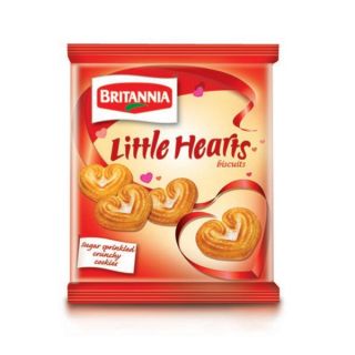 Britannia Little Hearts Biscuits 75g