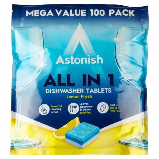 Astonish Lemon Dishwasher Tablets 100s