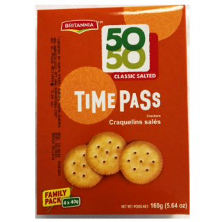 Britannia 50-50 Time Pass Classic Salted Crackers 160g