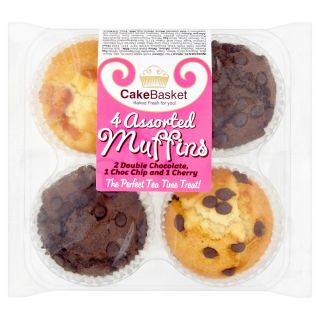 Cake Basket Assorted Muffins 4pk