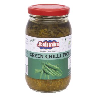 Jaimin Green Chilli Pickle 400g
