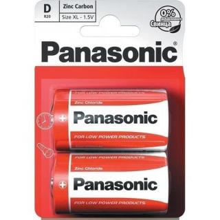 Panasonic Batteries Type D - 2 Pack