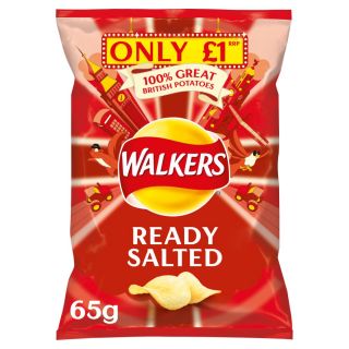 Walkers Ready Salted Crisps 65g